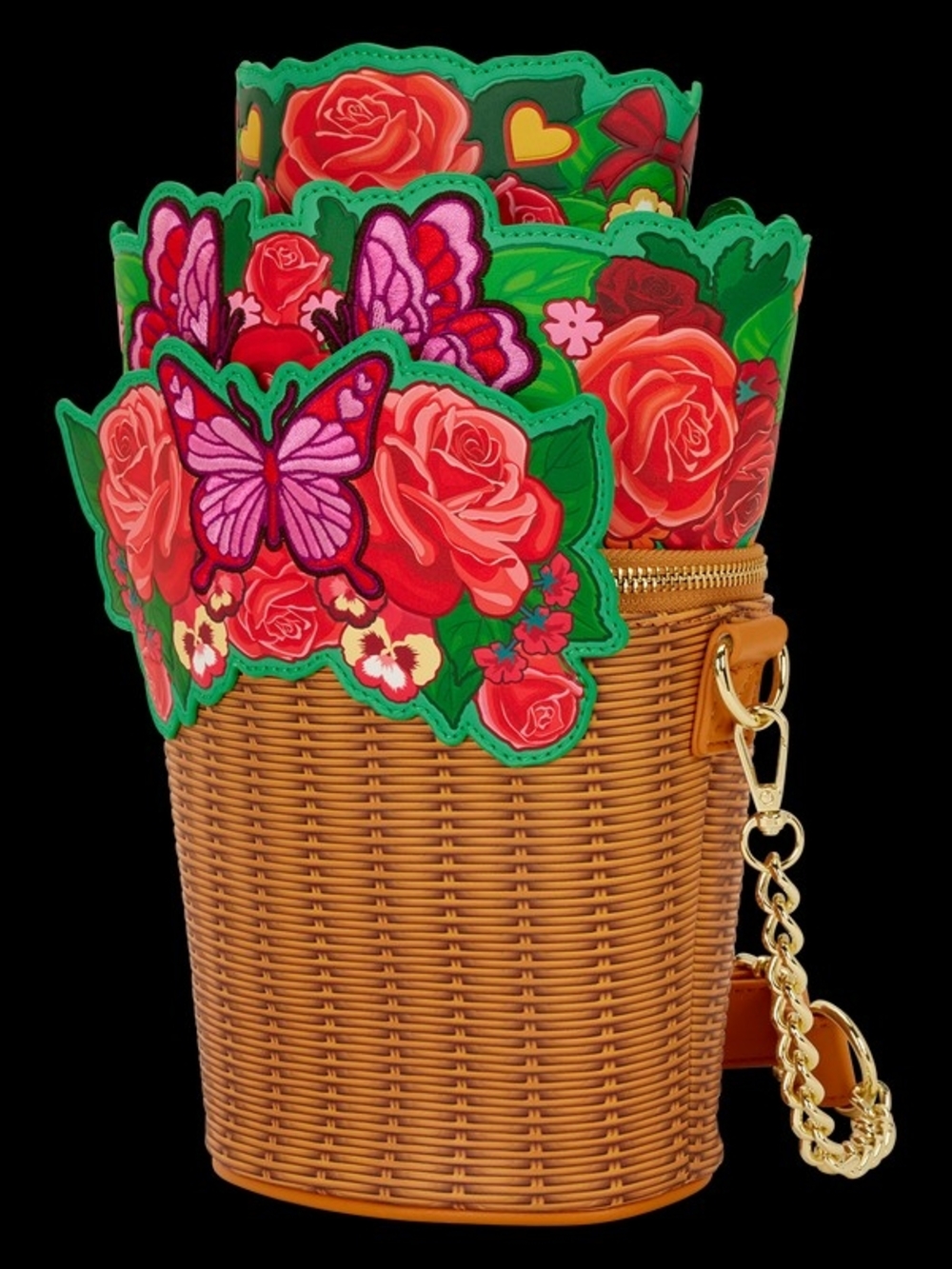 LOUNGFLY LF Floral Crossbody Bag Hard Tag Spring Summer Bag - Picture 2 of 4